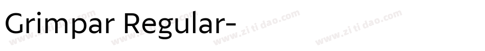Grimpar Regular字体转换